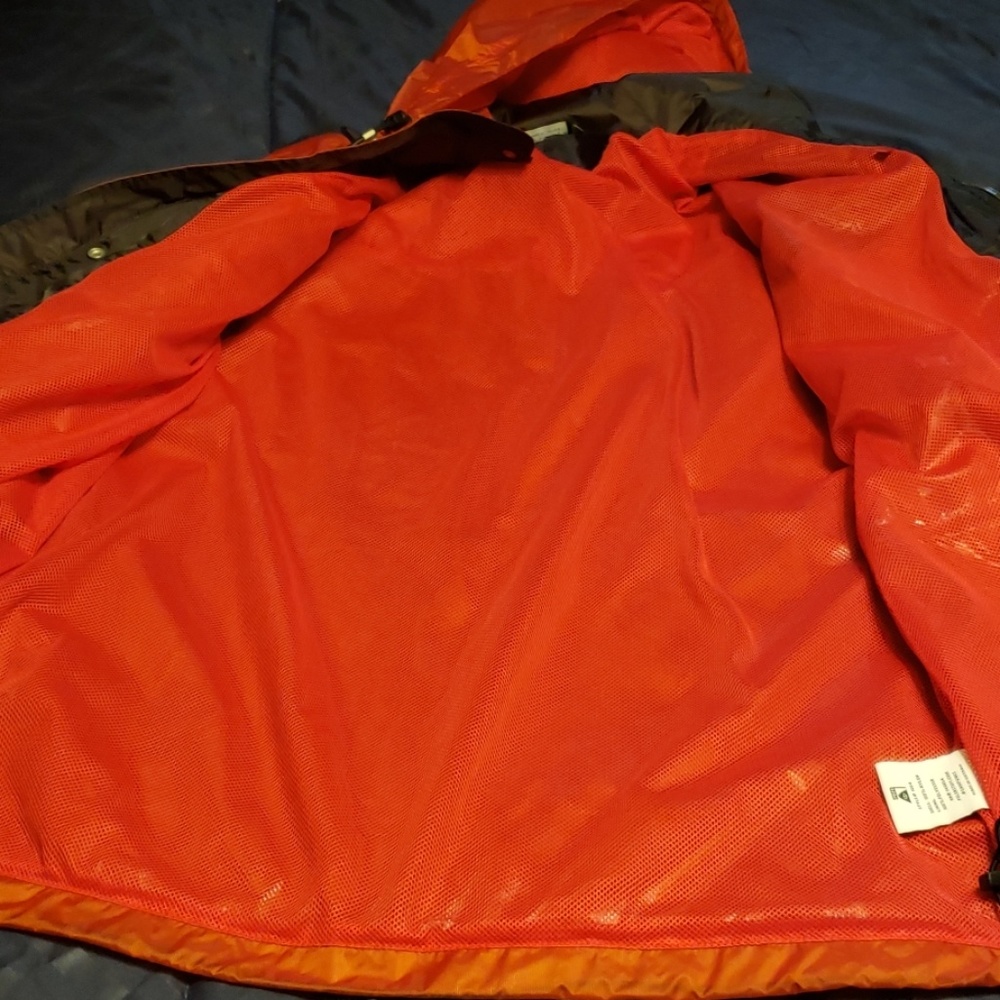 poler jackets junk food zip up Sz M orange nylon - Picture 5 of 5